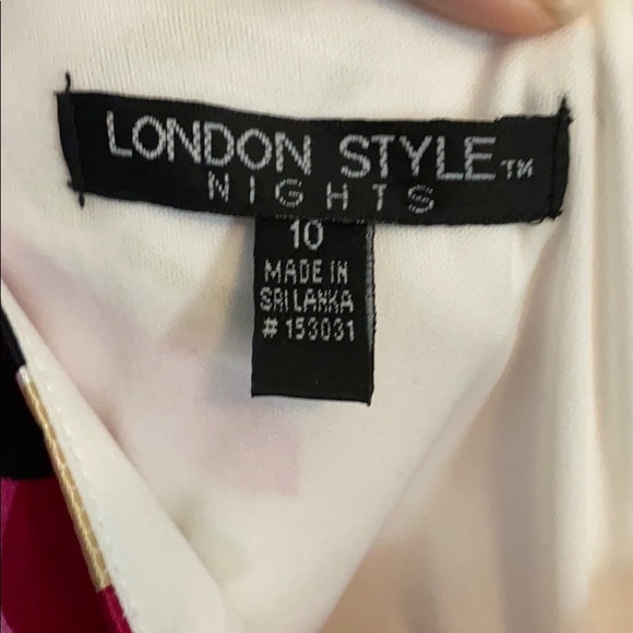 London Style floral sheath dress - Picture 2 of 2